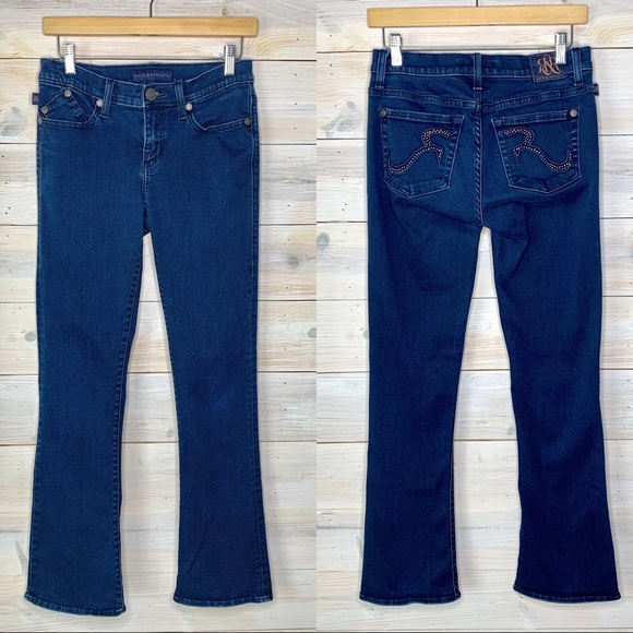 Rock & Republic Kasandra Dark Bootcut Jeans Size 6 - Picture 1 of 13